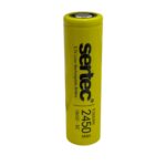 Sertec 18650 3.7V 2450 mAh 5C Şarjlı Lityum İyon Pil