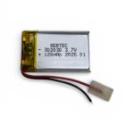 Sertec 302030 3.7V 120 mAh Koruma Devreli Li-Po Pil