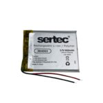 Sertec 304053 3.7V 600 mAh Koruma Devreli Li-Po Pil