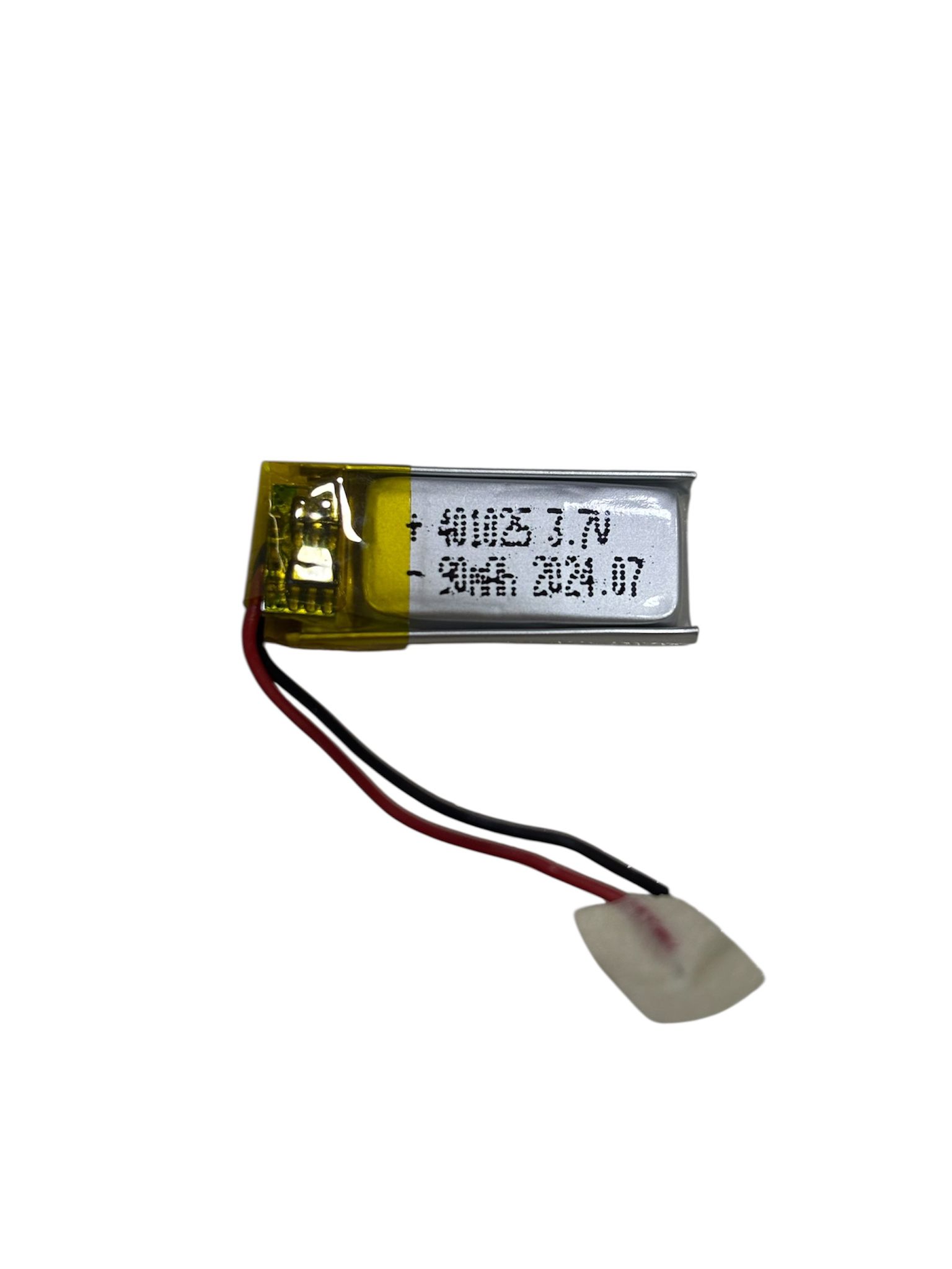sertec-401025-3-7v-90-mah-li-p-18055-1.jpg Sertec 401025 3.7V 90 mAh Koruma Devreli Li-Po Pil - Görsel 1