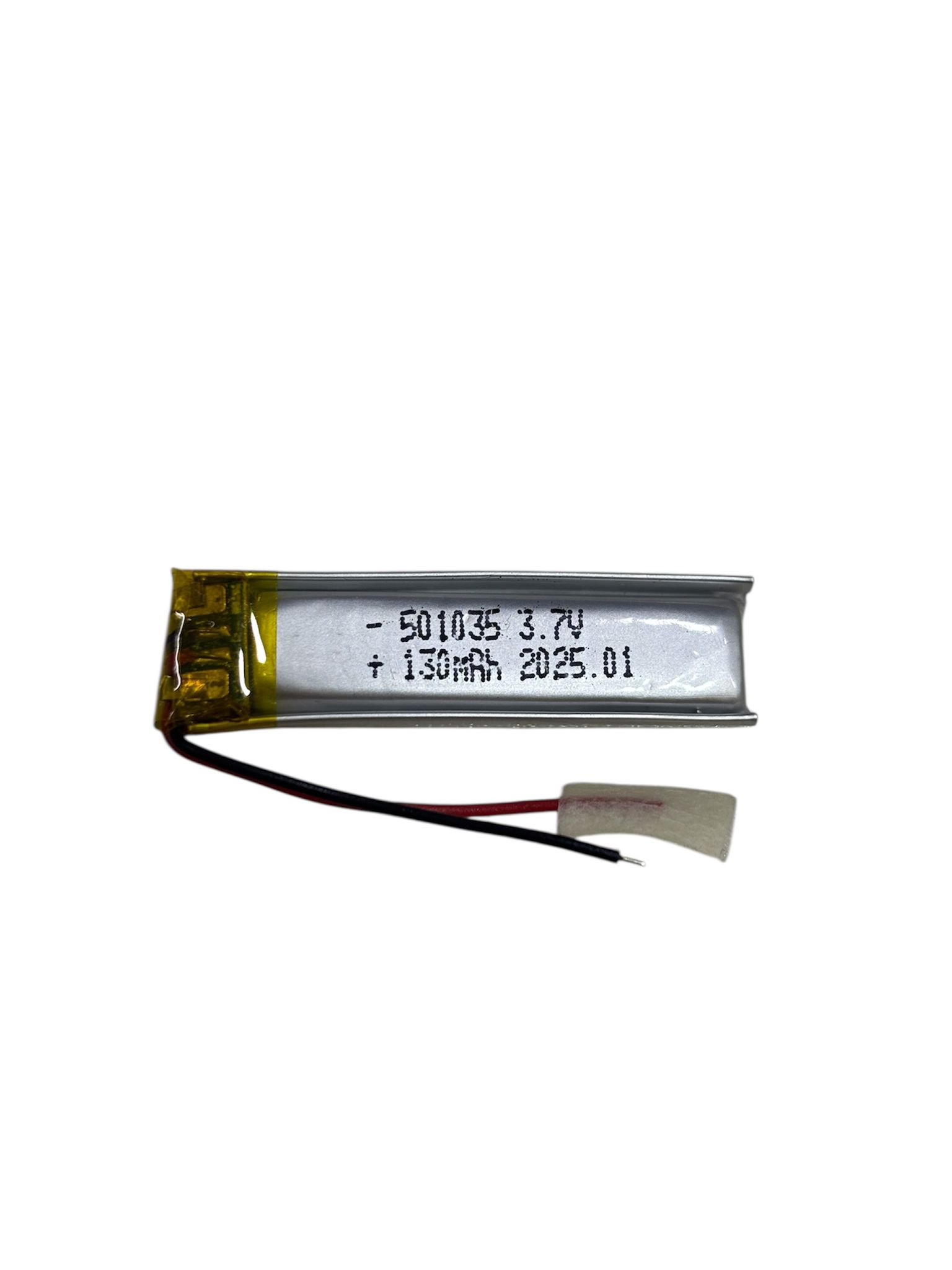 sertec-501035-3-7v-130mah-li-p-18060-1.jpg Sertec 501035 3.7V 130 mAh Koruma Devreli Li-Po Pil - Görsel 1