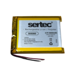 Sertec 505060 3.7V 2000 mAh Koruma Devreli Li-Po Pil
