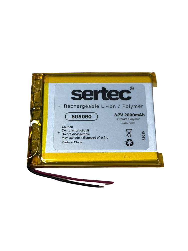sertec-505060-3-7v-2000-mah-li-9955-1.png Sertec 505060 3.7V 2000 mAh Koruma Devreli Li-Po Pil - Görsel 1