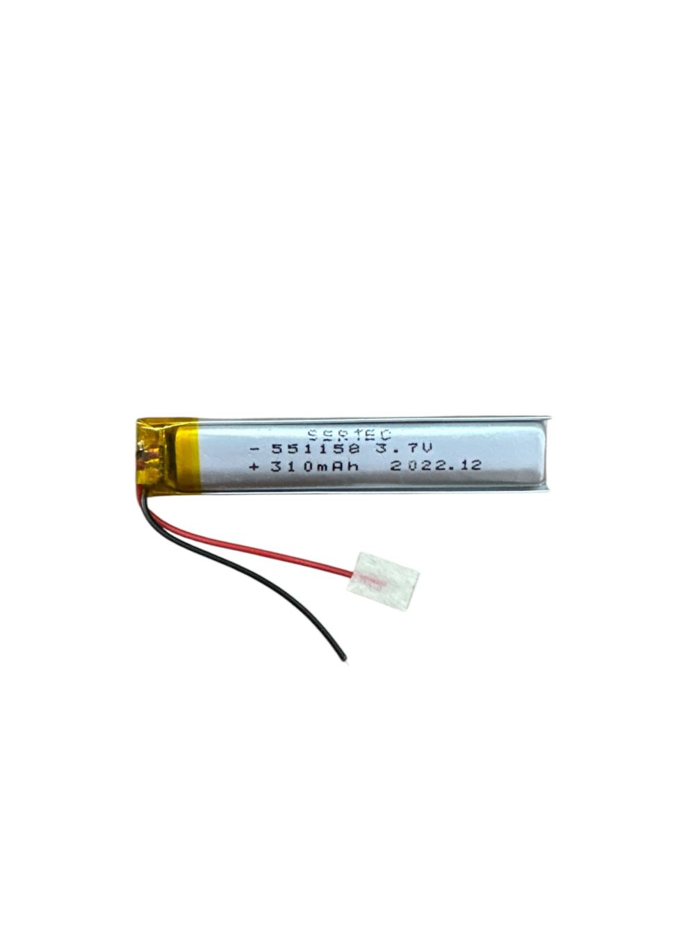 sertec-551158-3-7v-310-mah-li-9981-1.jpg Sertec 551158 3.7V 310 mAh Koruma Devreli Li-Po Pil - Görsel 1