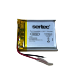 Sertec 582728 3.7V 400 mAh Koruma Devreli Li-Po Pil