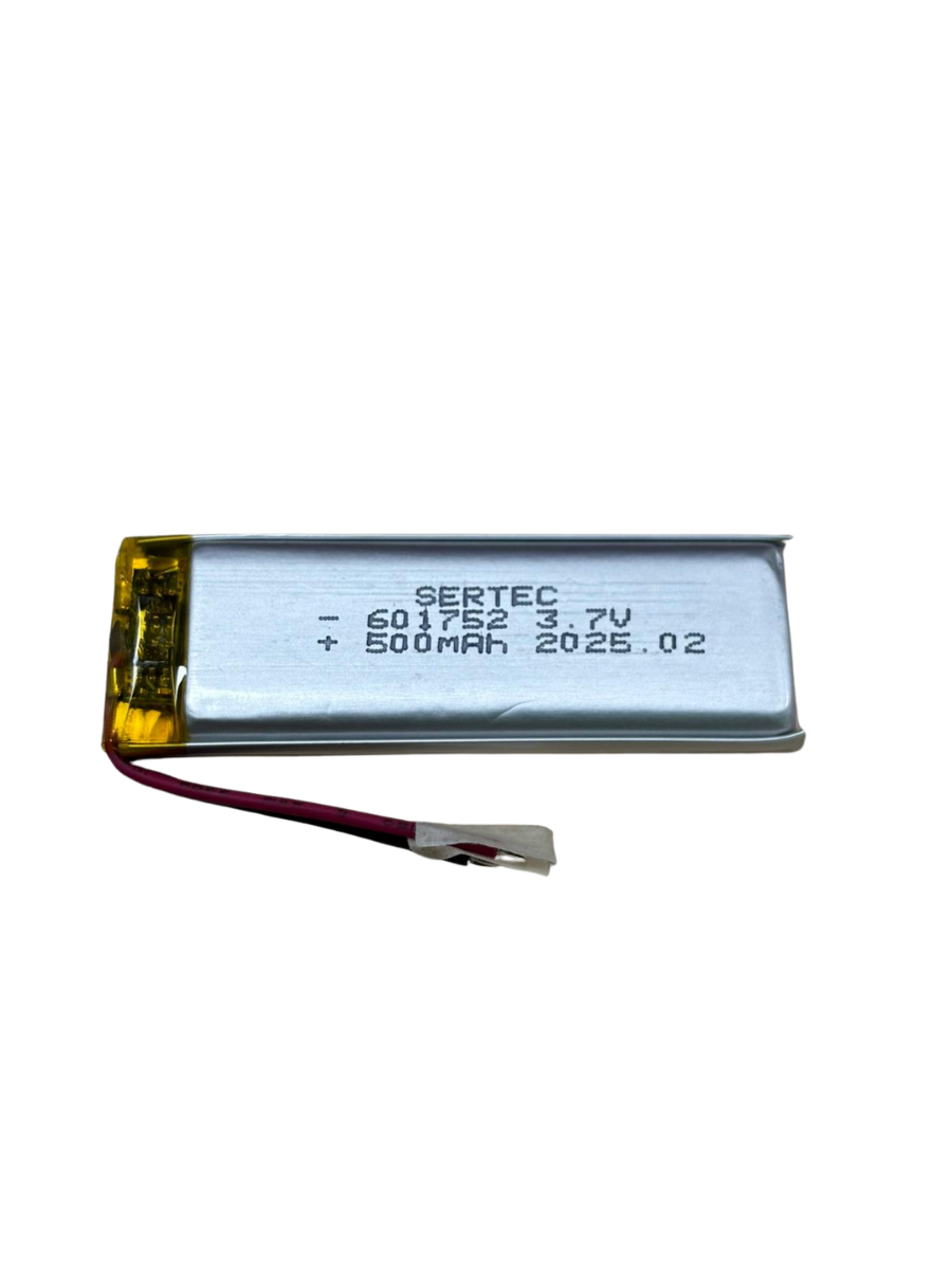 sertec-601752-3-7v-500-mah-li-9967-1.png Sertec 601752 3.7V 500 mAh Koruma Devreli Li-Po Pil - Görsel 1