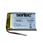 Sertec 803450 3.7V 1500 mAh Koruma Devreli Li-Po Pil