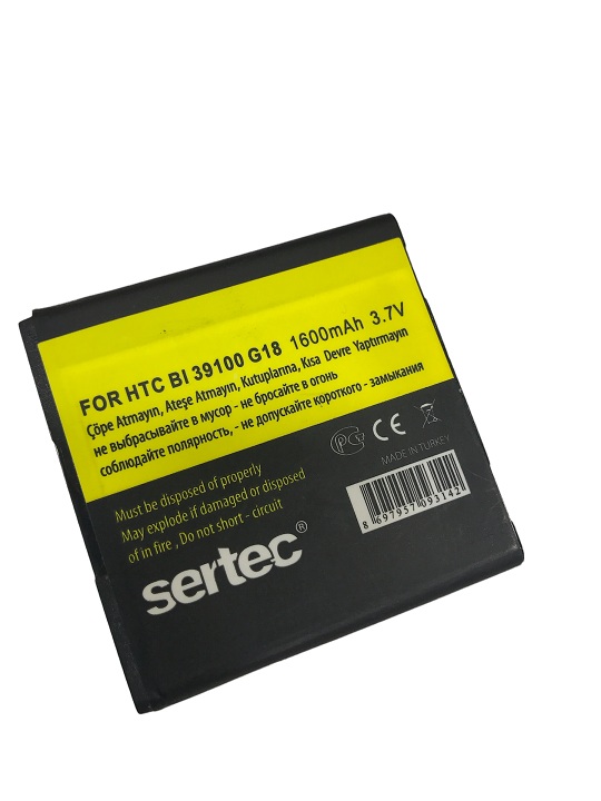 sertec-htc-g18-sensation-x-10271-1.jpg HTC G18 Sensation XE Batarya BI 39100 - 1600 mAh - Görsel 1