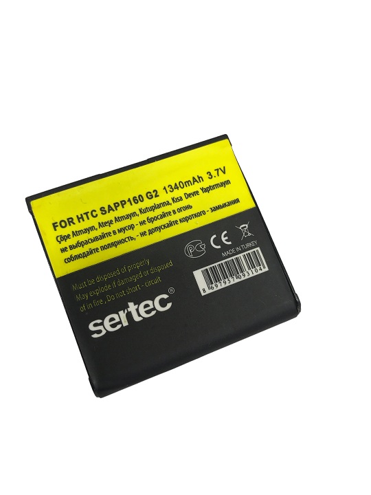 sertec-htc-g2-hero-sapp1-10267-1.jpg HTC G2 Hero Uyumlu Batarya SAPP160 1340 mAh - Görsel 1