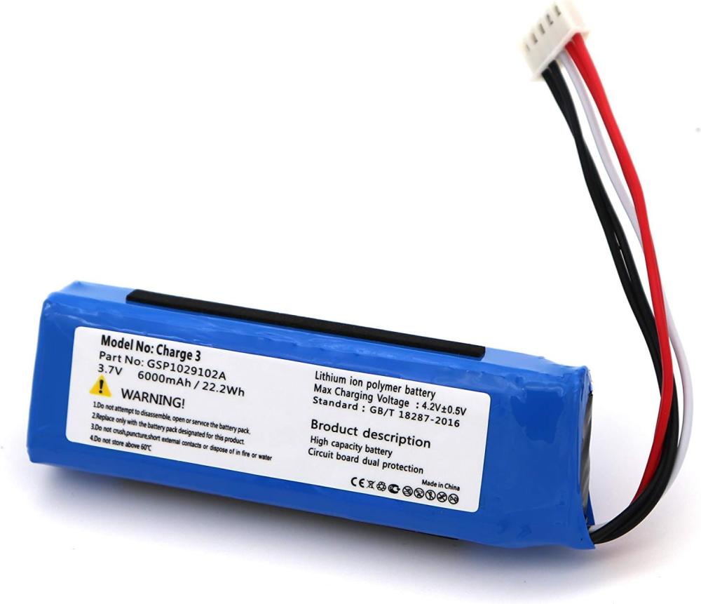 sertec-jbl-charge-3-uyumlu-3-7-10510-1.jpg JBL Charge 3 Uyumlu 3.7V 6000 mAh Soketli Batarya - Görsel 1