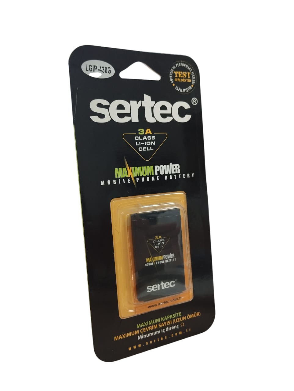 sertec-lg-cf360-lgip-430g-10244-1.jpg LG CF360 Uyumlu LGIP-430G Yedek Batarya - 1230 mAh - Görsel 1