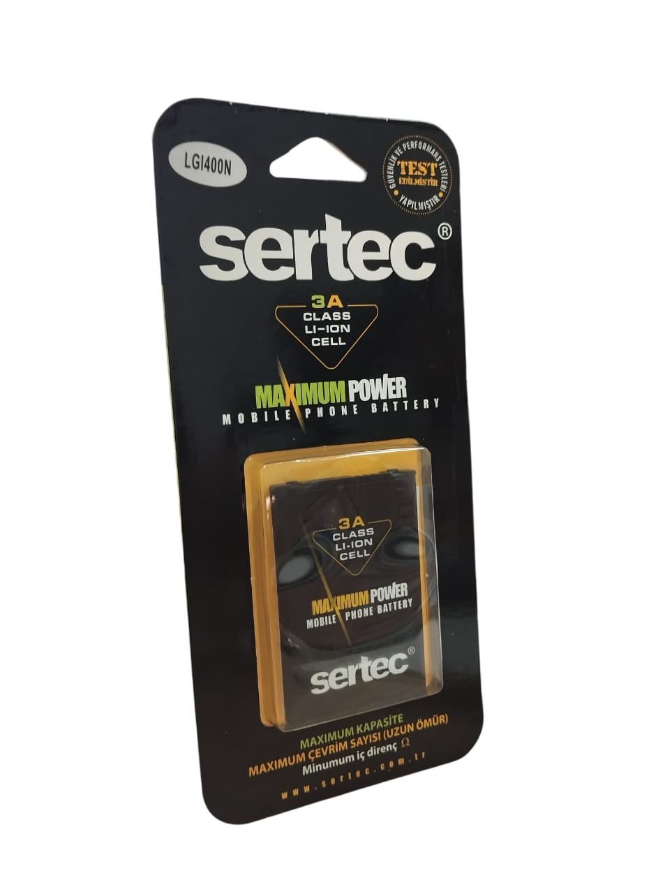 sertec-lg-gw820-lgip400n-u-10260-1.jpg LG GW820 eXpo Uyumlu Batarya LGIP-400N 1400 mAh - Görsel 1