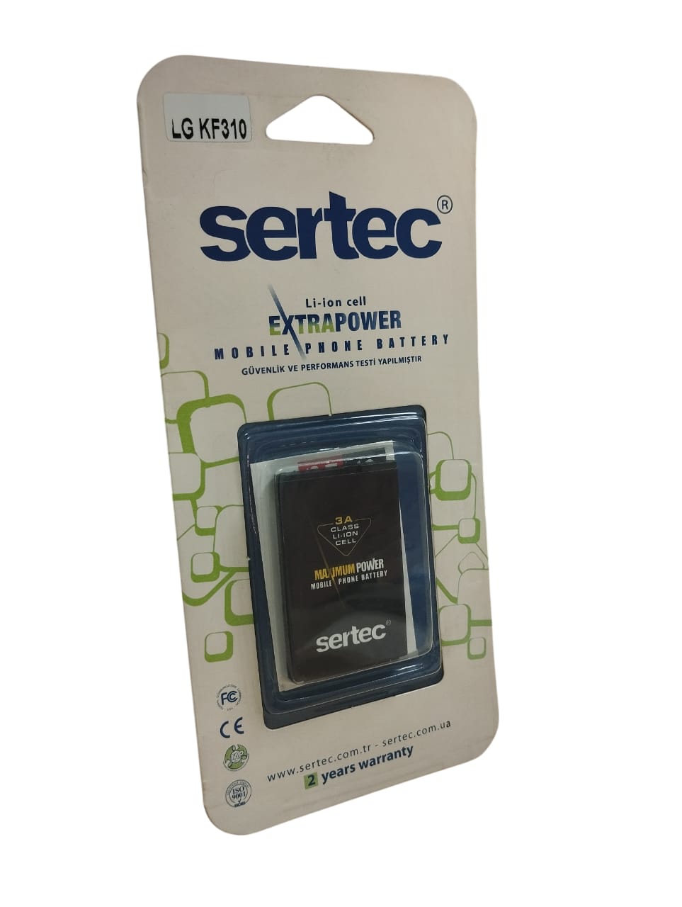 sertec-lg-kf310-uyumlu-batar-10263-1.jpg LG KF310 Uyumlu Batarya LGIP-411A 1230 mAh - Görsel 1