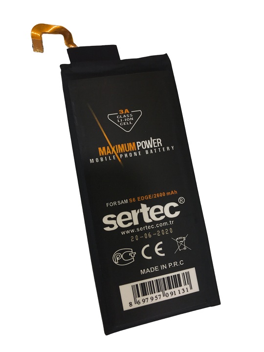 sertec-samsung-galaxy-s6-edg-9700-1.jpg Samsung Galaxy S6 Edge Uyumlu İç Batarya - 2600 mAh - Görsel 1
