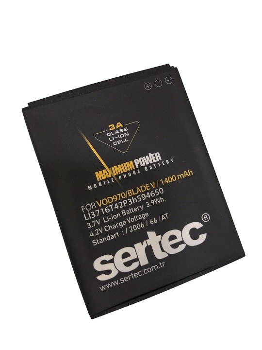 sertec-vodafone-vod-970-10303-1.jpg Vodafone 970 / ZTE Blade V Uyumlu Batarya - 1000 mAh - Görsel 1