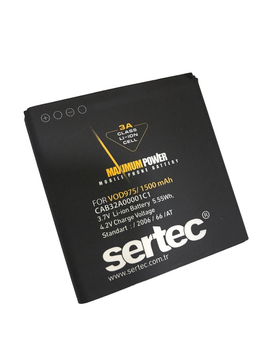 sertec-vodafone-vod-975-10302-1.jpg Vodafone Smart 3 975 Uyumlu Batarya - 1000 mAh - Görsel 1