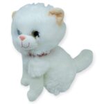 Sesli Peluş Kedi Van Kedisi 25 cm - Beyaz - 1 ADET - Görsel 2