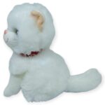 Sesli Peluş Kedi Van Kedisi 25 cm - Beyaz - 1 ADET - Görsel 3