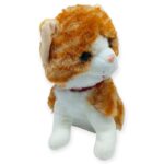 Sesli Peluş Kedi 25 cm - Sarı - 1 ADET - Görsel 2