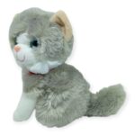 Sesli Peluş Kedi 25 cm - Gri - 1 ADET - Görsel 4