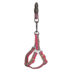 Köpek Göğüs Tasma Seti Dalga Desenli 2 cm*40-58 cm Mor-Pembe - Görsel 4