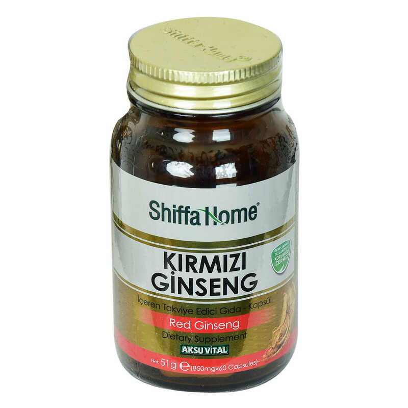 Shiffa Home Kırmızı Ginseng Diyet Takviyesi 850 Mg x 60 Kapsül Shiffa Home Kırmızı Ginseng Diyet Takviyesi 850 Mg x 60 - Görsel 1