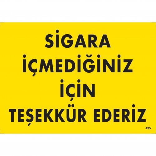 sigara-icmediginiz-icin-tesekkur-ederiz-uyari-levhasi-25x35-kod-435-54612.jpg Sigara İçmediğiniz İçin Teşekkür Ederiz Uyarı Levhası 25x35 KOD:435 - Görsel 1