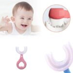 Silikon Çuk Diş Fırçası Tartar Temizleyici (2-12 Yaş) - Pembe