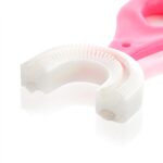 Silikon Çuk Diş Fırçası Tartar Temizleyici (2-12 Yaş) - Pembe - Görsel 3