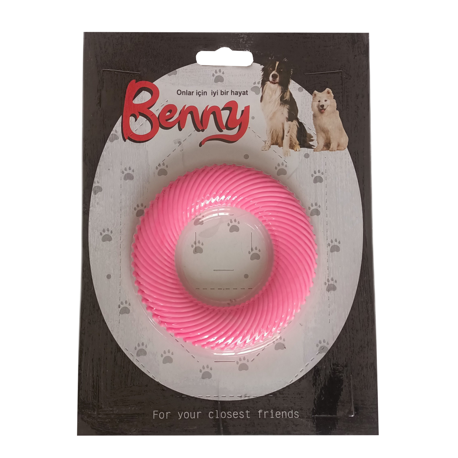 simit-pembe-png.png Benny Köpek Oyuncağı Yuvarlak 9,5 cm Pembe - Görsel 1