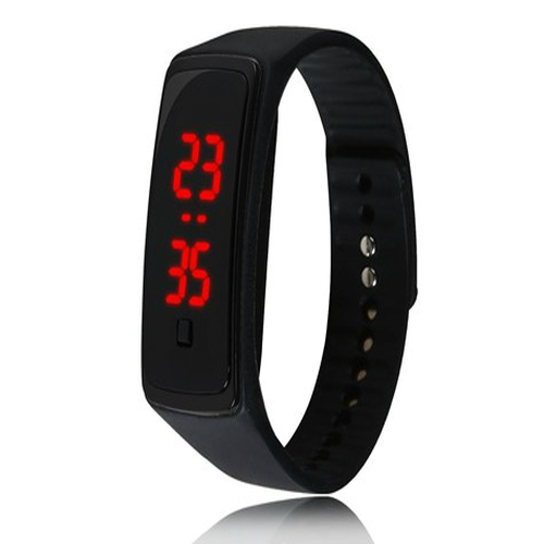 siyah-ekra-5937-1.jpg Siyah Ekranlı Led Kol Saati (Siyah) - Görsel 1