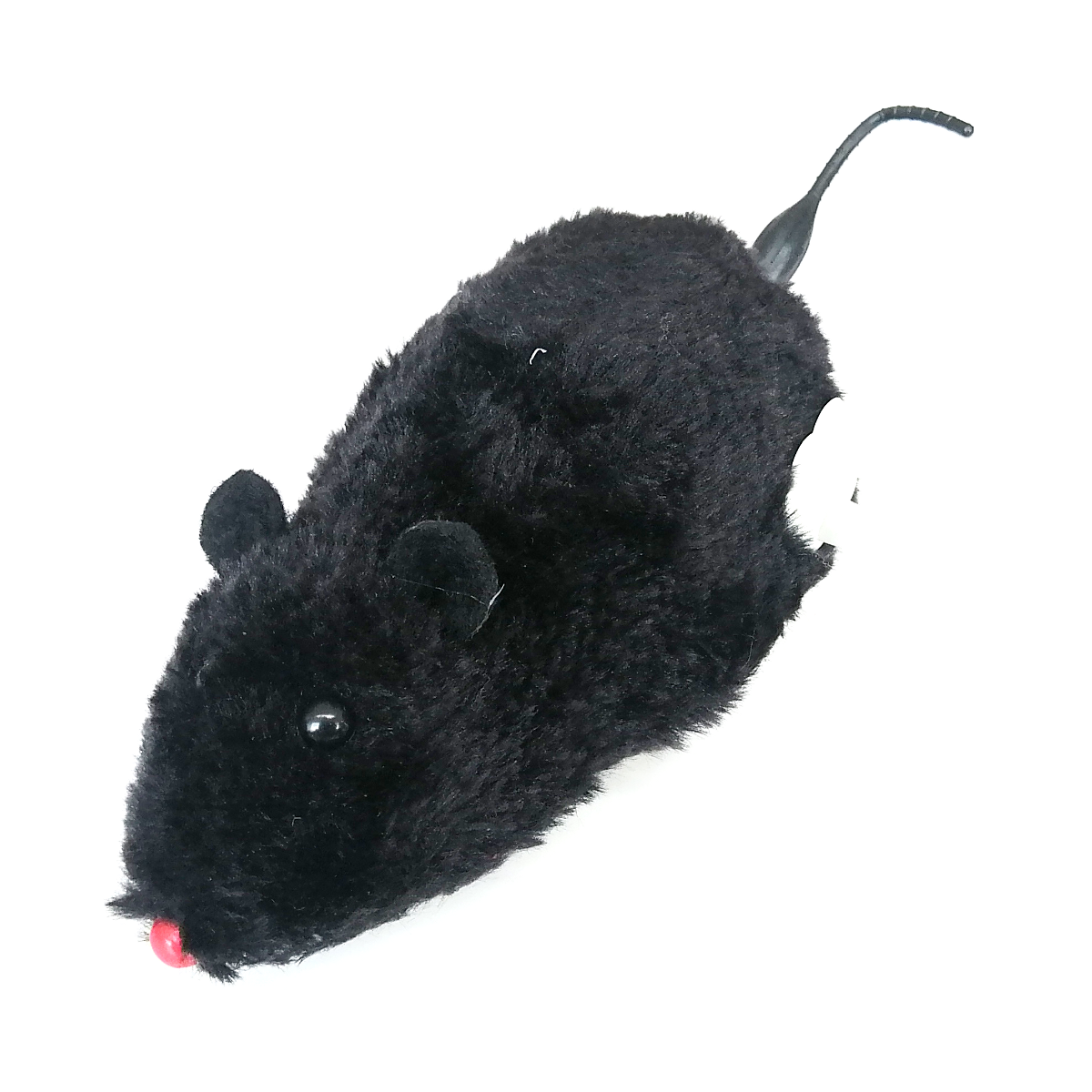 siyah-fare-kurmali-png.png Kurmalı Hareketli Tekerlekli Fare 12 cm Siyah - Görsel 1