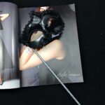 Siyah Işıltılı Tutmalı Fotoğraf Çekimi Maskesi 18x29 cm - Görsel 3