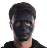 Siyah Renk Hip Hop Anonim Jabbawkeez Dans Maskesi 18x19 cm - Görsel 2