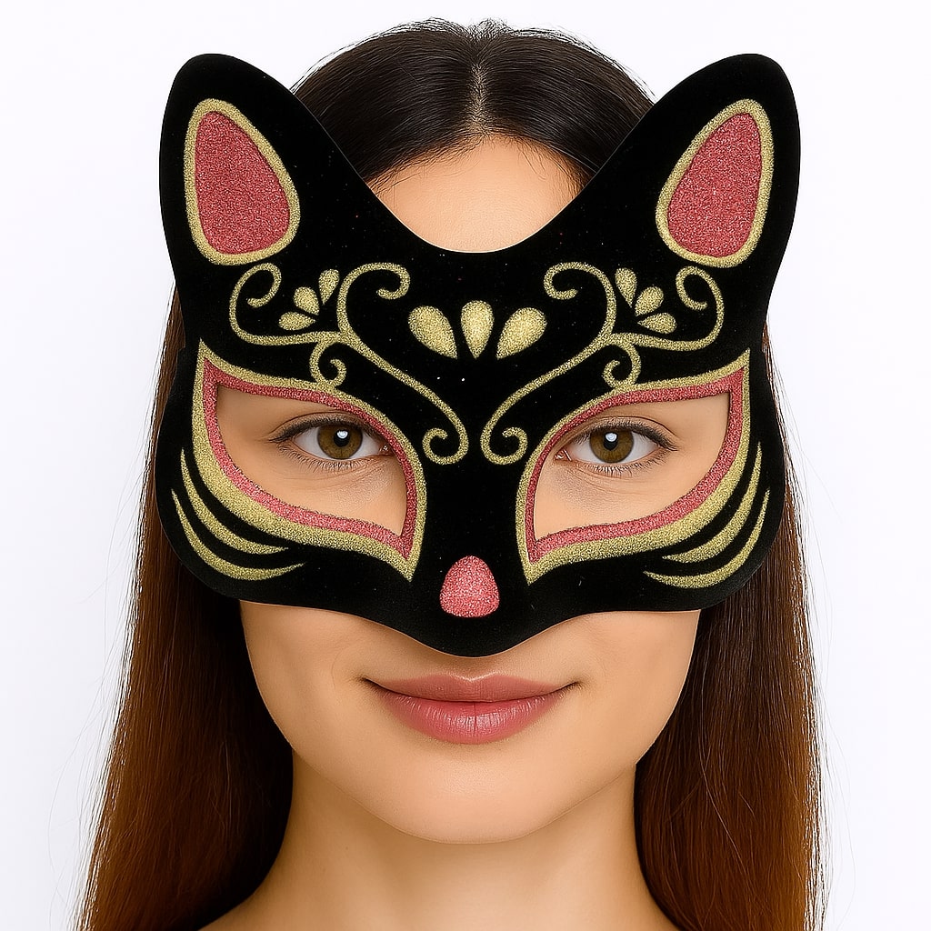 siyah-renk-suet-kaplama-uzeri-kirmizi-sari-simli-kedi-maskesi-17-resim-4539.jpg Siyah Renk Süet Kaplama Üzeri Kırmızı Sarı Simli Kedi Maskesi 17x14 cm - Görsel 1