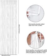 Soft Beyaz Renk Duvar ve Kapı Perdesi İthal 100x200 cm - Görsel 2