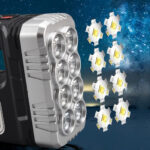 Watton WT-614 Solar Panelli COB LED El Feneri - Görsel 3