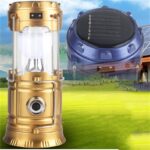 Solar Şarj Edilebilir Çok Fonksiyonlu Kamp Lambası Işıldak Powerbank - Görsel 4