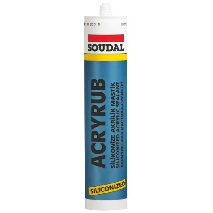 soudal-acryrub-silikonize-mastik-310-ml-bej-9805.jpg Soudal Acryrub Silikonize Akrilik Mastik - Bej - Görsel 1