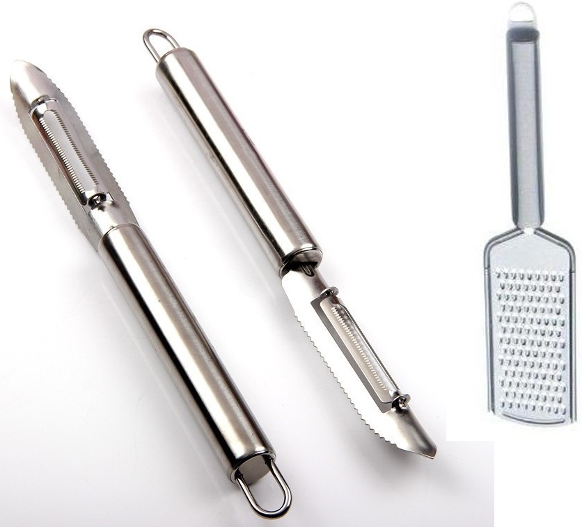 soyacak-ve-2531-1.jpg Soyacak ve Rende 2li Set Paslanmaz Çelik İnox - Görsel 1