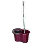 Spin Mop Temizlik Seti 360 Derece Döner Başlıklı Kova+Mop+Paspas+Sap Karışık Renk - Görsel 3