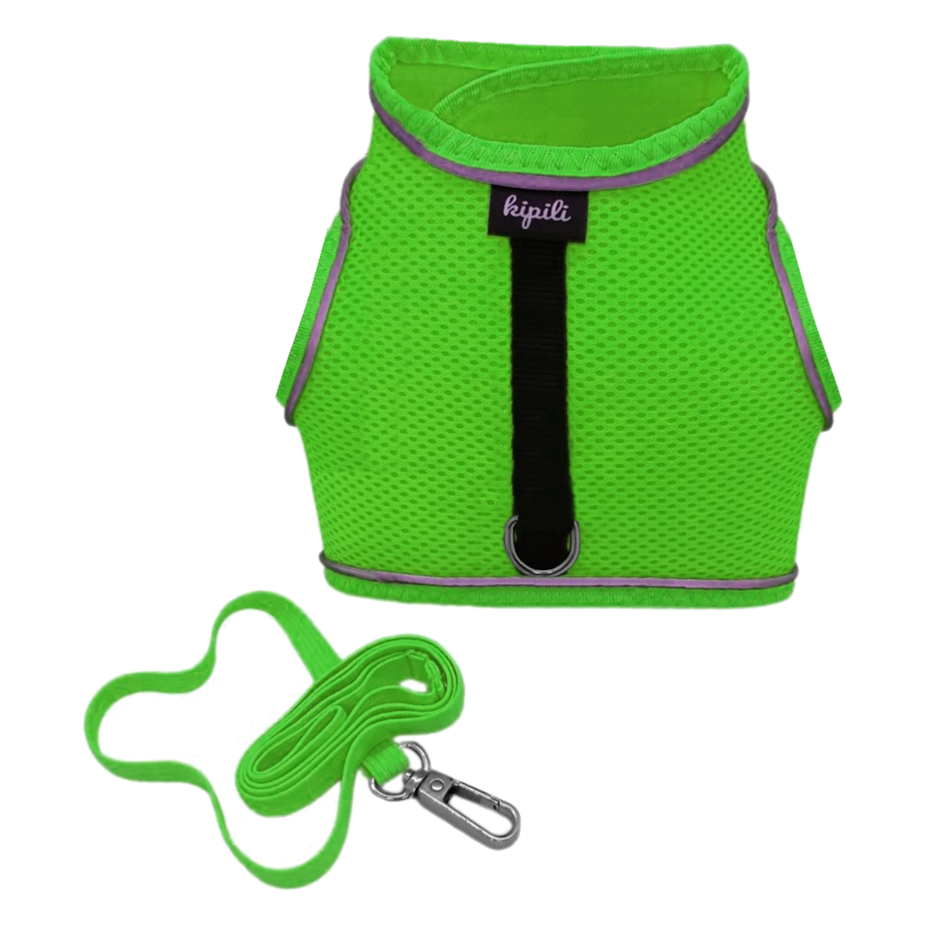 sportif-set-yesil-2-png.png Çift Kilitli Sportif Kedi Köpek Göğüs Tasma Seti 30-38 cm Small Yeşil - Görsel 1