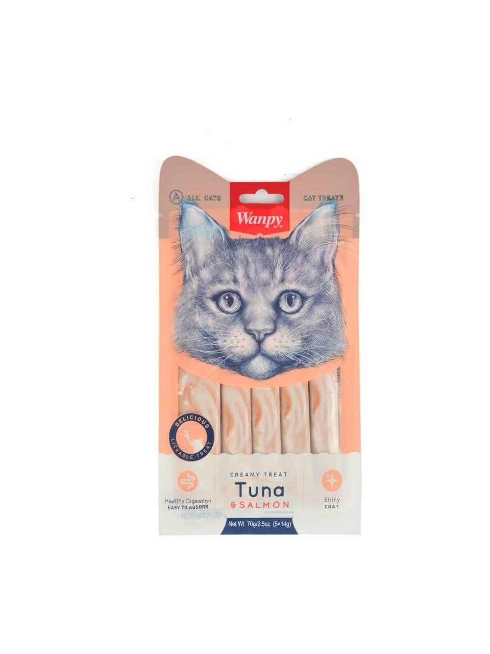 ssss.jpg Wanpy Ton Balıklı Somonlu a Likit Kedi Ödülü 5X14GR - Görsel 1