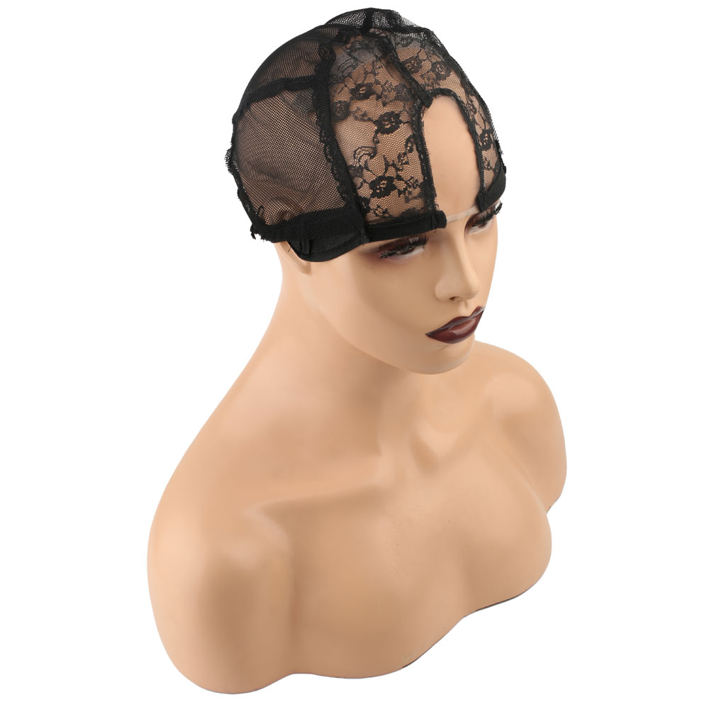 st-01.jpg Küçük U Lace Tül Peruk Dikim Filesi / Siyah - Görsel 1