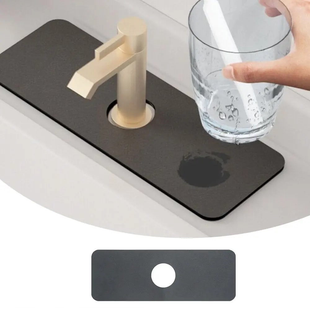 su-emici-s-6449-1.jpg Su Emici Sihirli Mutfak Banyo Musluk Matı Lavabo Kenar Matı - Görsel 1