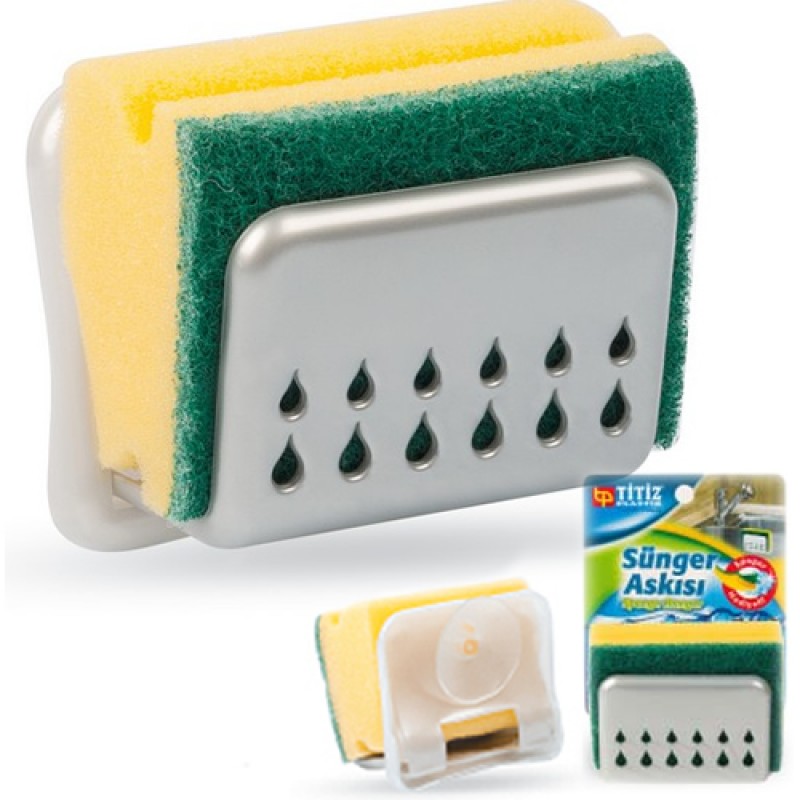 sunger-2485-1.jpg Sünger Askısı Sponge Hanger -BUlaşık Süngeri Askısı - Görsel 1