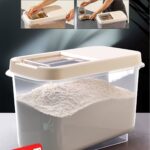 Sürgülü Kapaklı 10 LT Erzak Bakliyat Un Şeker Saklama Kabı