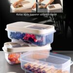 Sürgülü Kapaklı 5 LT Erzak Bakliyat Un Şeker Saklama Kabı