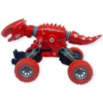 Uzayan Dinazor Arabalar 18 cm - Kırmızı - 1 ADET - Görsel 3