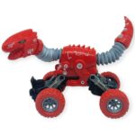 Uzayan Dinazor Arabalar 18 cm - Kırmızı - 1 ADET - Görsel 4